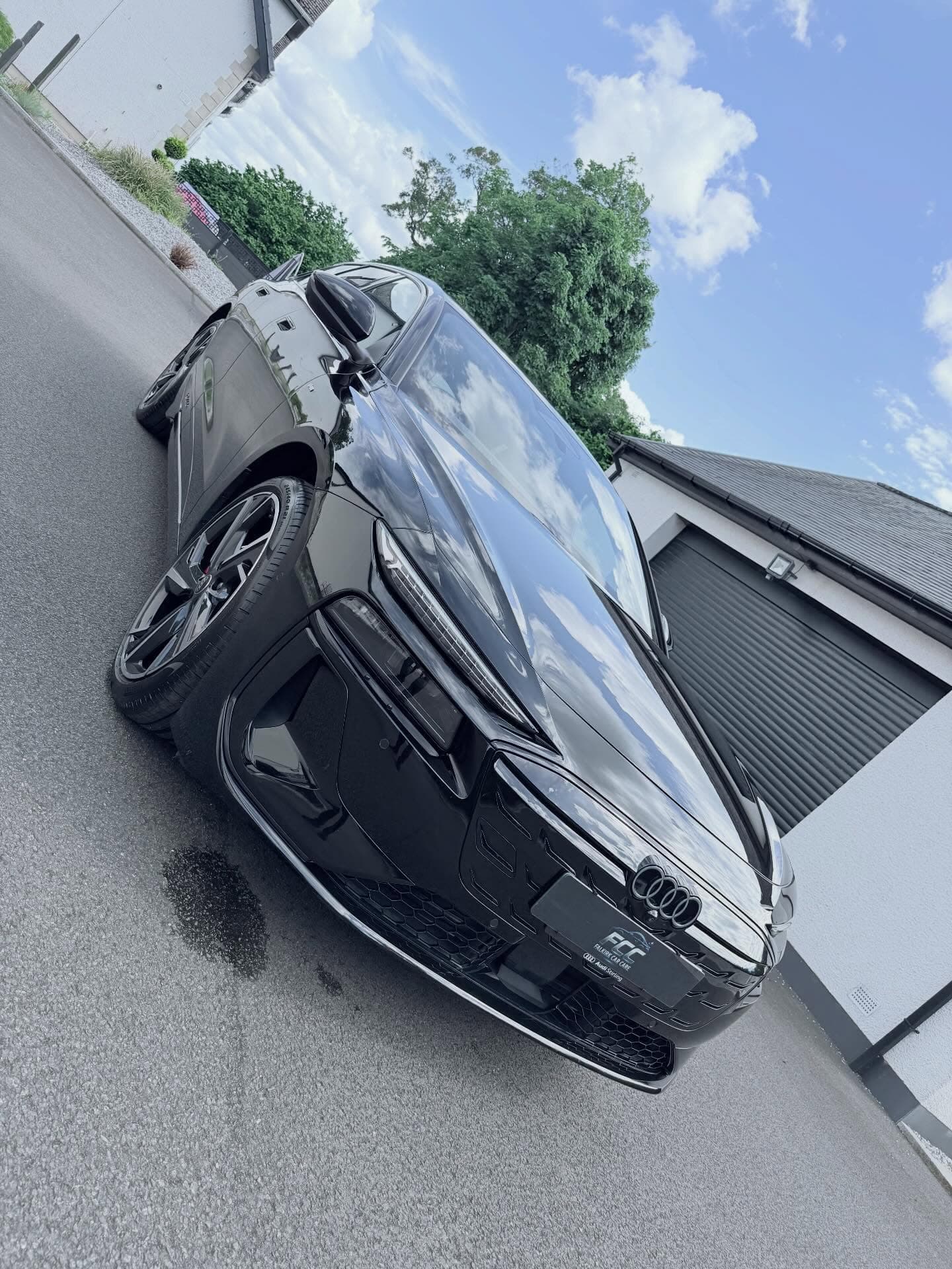 Premium automotive detailing atmosphere